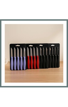 Ventra 6'lı Renkli Plastik Saplı Meyve Bıçağı Ventra