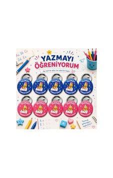 Yazmayı Öğreniyorum 58 Mm İğneli Rozet 10 Adet - Öğrenci Başarı Ve Motivasyon Rozeti Çok Renkli Yazmayı Öğreniyorum 58 Mm İğneli Rozet 10 Adet - Öğrenci Başarı Ve Motivasyon Rozeti Çok Renkli