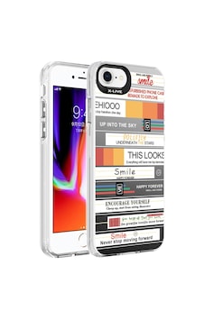 Apple Uyumlu iPhone 7 Kılıf Desenli Zore Silver Sert Kapak Apple Uyumlu iPhone 7 Kılıf Desenli Zore Silver Sert Kapak