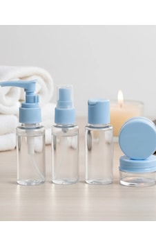 Taşınabilir 5 Parça Seyahat Kozmetik Seti 30 Ml Sızdırmaz Diğer
