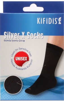 Kifidis Silver-x Socks Gümüş İyonlu Çorap Antrasit Kifidis Silver-x Socks Gümüş İyonlu Çorap Antrasit