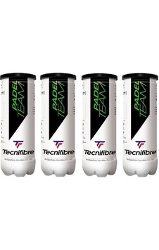 Tecnifibre Padel Team 3'lü 4 Kutu Padel Topu Çok Renkli