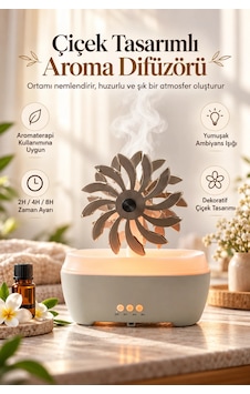 Castu Ls13 Rüzgar Gülü Tasarımlı Ultrasonik Hava Nemlendirici Aroma Difüzörü 300 Ml Kumandalı Castu Ls13 Rüzgar Gülü Tasarımlı Ultrasonik Hava Nemlendirici Aroma Difüzörü 300 Ml Kumandalı