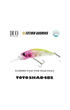 Duo Tetra Works Toto Shad 48s Cla0602 Clear Pink Head Chart Duo Tetra Works Toto Shad 48s Cla0602 Clear Pink Head Chart