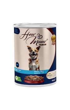 How Meow 12 Adet Pate Yetişkin Köpek Yaş Maması Balıklı - 400 Gr