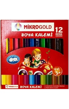 Mikrogold 12 Li Kuru Boya Kısa