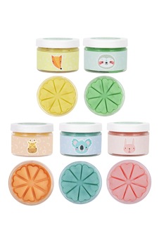 Doğal Oyun Hamuru 5'lı Pastel Renk Seti 5 150gr Doğal Oyun Hamuru 5'lı Pastel Renk Seti 5 150gr