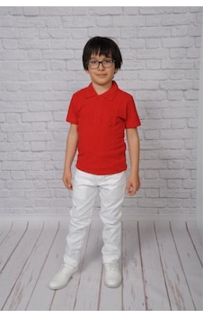 Alm Erkek Çocuk Kırmızı T-shirt KIrmızı