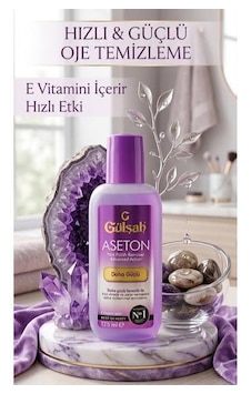 2 Ad Gülşah Daha Güçlü Formül Aseton 125 Ml/e Vitaminli Bakım-hızlı Temizleme 2 Ad Gülşah Daha Güçlü Formül Aseton 125 Ml/e Vitaminli Bakım-hızlı Temizleme