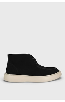Lufian Derek Erkek Deri Sneaker Ayakkabı Siyah