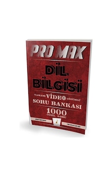Promax Dil Bilgisi Tamamı Video Çözümlü Soru Bankası / Rüştü B... Promax Dil Bilgisi Tamamı Video Çözümlü Soru Bankası / Rüştü B...