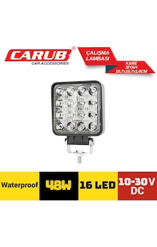 Çalısma Lambası Kare 16 Led 48w 10-30v Çalısma Lambası Kare 16 Led 48w 10-30v