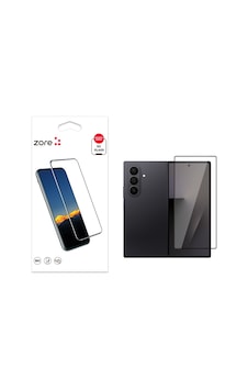 Samsung Uyumlu Galaxy Z Fold 7 Zore Kenarları Kırılmaya Dayanıklı Cam Ekran Koruyucu