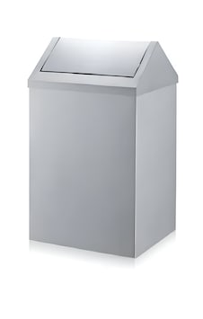 80 Lt Sallanır Kapak Çöp Kovası Paslanmaz Açık Gri 80 Lt Sallanır Kapak Çöp Kovası Paslanmaz Açık Gri