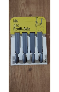 4'lü Pratik Askı Gri 4'lü Pratik Askı Gri