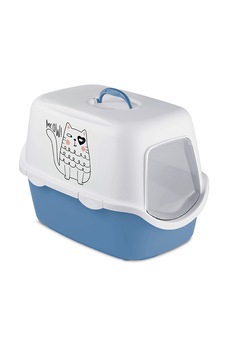 Stefanplast Griffe Baskılı Kapalı Tuvalet Mavi/beyaz 56x40x40 Cm Stefanplast Griffe Baskılı Kapalı Tuvalet Mavi/beyaz 56x40x40 Cm