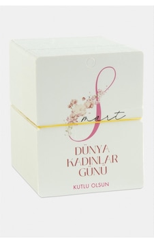 Dünya - 252 - Kadınlar Günü - Csmo-tex - Bileklik Kartı-beyaz Çok Renkli