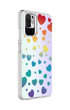 Xiaomi Redmi Note 10s Kılıf Zore M-blue Desenli Kapak Heart No3 Xiaomi Redmi Note 10s Kılıf Zore M-blue Desenli Kapak Heart No3