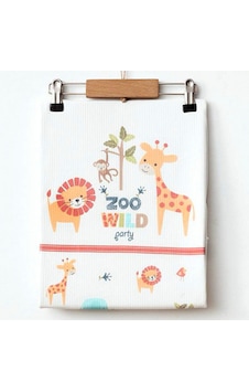 Minituffy Penye Zoo Desenli Battaniye 85x80 Cm 1008 Çok Renkli