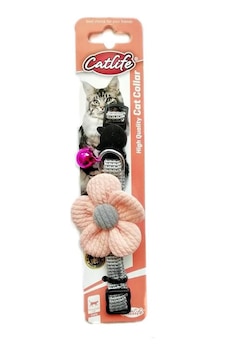 Catlife Çıngıraklı Çiçekli Kedi Boyun Tasması Pembe 30 CM Catlife Çıngıraklı Çiçekli Kedi Boyun Tasması Pembe 30 CM