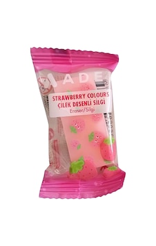 Çilek Silgi Pembe - 1 Adet Çilek Silgi Pembe - 1 Adet