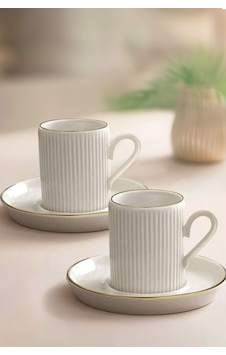 4 Parça 2 Kişilik Stackable Çizgili Altın Yaldızlı Kahve Fincan Takımı - Kahve Fincanı Seti 100ml 4 Parça 2 Kişilik Stackable Çizgili Altın Yaldızlı Kahve Fincan Takımı - Kahve Fincanı Seti 100ml