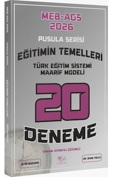 Cba Yayınları 2026 Meb-ags Eğitimin Temelleri, Türk Eğitim Sistemi Maarif Modeli 20 Deneme Çözümlü Pusula Serisi - Okan Yolcu