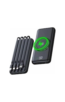Wireless Powerbank 10000 Mah Led Ekranlı Dahili Kablolu Hızlı Şarj 3855796 51786116 Wireless Powerbank 10000 Mah Led Ekranlı Dahili Kablolu Hızlı Şarj 3855796 51786116