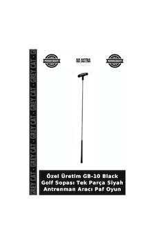 Özel Üretim Gb-10 Black Golf Sopası Tek Parça Siyah Antrenman Aracı Paf Oyun