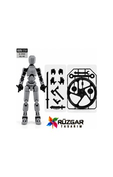 Dummy Figür Eklemli Pozlanabilir Model Titan 113 Dummy 1.0 Gri Dummy Figür Eklemli Pozlanabilir Model Titan 113 Dummy 1.0 Gri