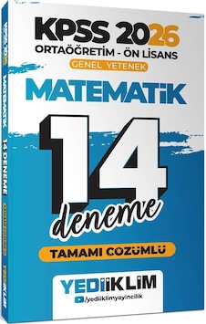 Yediiklim 2026 Kpss Ortaöğretim Ön Lisans Genel Yetenek Matematik Tamamı Çözümlü 14 Deneme Yediiklim 2026 Kpss Ortaöğretim Ön Lisans Genel Yetenek Matematik Tamamı Çözümlü 14 Deneme