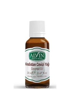 Alvin Hindistan Cevizi Yağı, Soğuk Sıkım,yüzde Yüz Saf Ve Doğal, 20 Ml