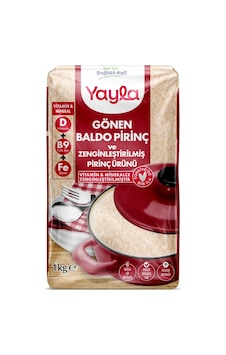 Yayla Gönen Baldo Pirinç Ve Zenginleştirilmiş Pirinç Ürünü D+b9+fe 1 Kg Yayla Gönen Baldo Pirinç Ve Zenginleştirilmiş Pirinç Ürünü D+b9+fe 1 Kg