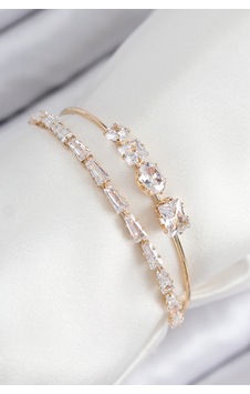 Pirinç Zirkon Taşlı Su Yolu Model Gold Renk Kadın Bileklik Çok Renkli 10585485 Pirinç Zirkon Taşlı Su Yolu Model Gold Renk Kadın Bileklik Çok Renkli 10585485