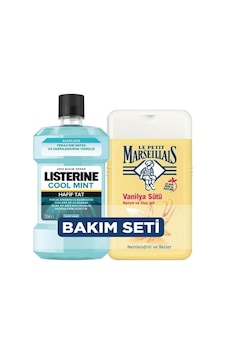 Listerine Cool Mint Hafif Tat Ağız Bakım Suyu 250 ML + Le Petit Marseillais Vanilya Sütü Duş Jeli 250 ML Listerine Cool Mint Hafif Tat Ağız Bakım Suyu 250 ML + Le Petit Marseillais Vanilya Sütü Duş Jeli 250 ML