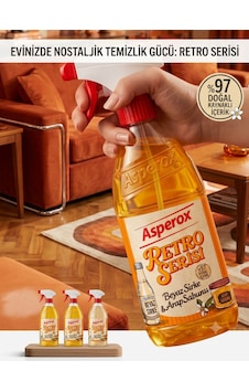 Asperox Retro Serisi Beyaz Sirke & Arap Sabunu Çok Amaçlı Yüzey Temizleyici Sprey 750 Ml %97 Doğal Diğer Asperox Retro Serisi Beyaz Sirke & Arap Sabunu Çok Amaçlı Yüzey Temizleyici Sprey 750 Ml %97 Doğal Diğer