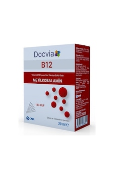 Docvia B12 Metilkobalamin Sprey Damla 133 Puf 20 Ml Docvia B12 Metilkobalamin Sprey Damla 133 Puf 20 Ml