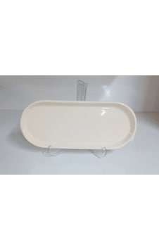 Konak Züccaciye Seramik Sunumluk Step 25x 10 K.boy Beyaz Konak Züccaciye Seramik Sunumluk Step 25x 10 K.boy Beyaz