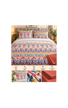 Slc Home %100 Pamuk Şık Tasarım Çift Kişilik Nevresim Takımı 4 Parça Çok Renkli - 938607760 Çok Renkli Slc Home %100 Pamuk Şık Tasarım Çift Kişilik Nevresim Takımı 4 Parça Çok Renkli - 938607760 Çok Renkli