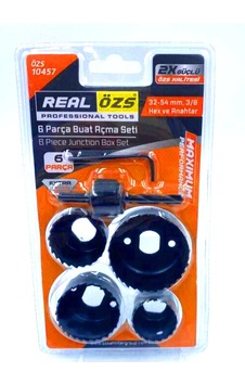 6 Parça Buat Açma Panç Seti 38-54mm- 3/8 Hex - Anahtar 5250 56795193 6 Parça Buat Açma Panç Seti 38-54mm- 3/8 Hex - Anahtar 5250 56795193