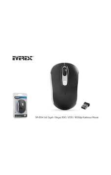 Everest Sm-804 Usb Siyah-beyaz 800-1200-1600dpi Kablosuz Mouse Diğer