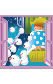 Çocuk Odası Bebek Odası Pencere Poster Duvar Kağıdı Uyku Çocuk Odası Bebek Odası Pencere Poster Duvar Kağıdı Uyku