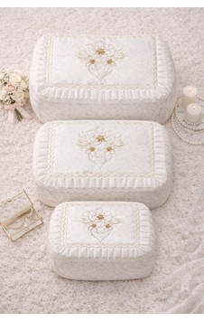 3'lü Kadife Çiçek Figür Fransız Güpür Çeyizlik Bohça Söznişan Gelindamat Hurç Seti 60x40/50x40/40x30 Krem Çiçek 3'lü Kadife Çiçek Figür Fransız Güpür Çeyizlik Bohça Söznişan Gelindamat Hurç Seti 60x40/50x40/40x30 Krem Çiçek