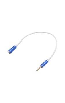 Aux 3.5mm Jack Erkek - Dişi Uzatma Kablosu 27cm 4 Boğum