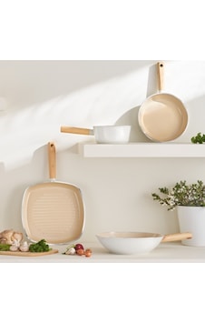 Emsan Swiss Crystal Wok Tava Bej Emsan Swiss Crystal Wok Tava Bej