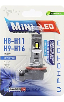 Photon Mini H8 H9 H11 H16 Compact Led 12-24v Tekli Blister