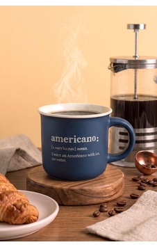 Americano Mottolu Lory Porselen Kupa 380 Ml Mavi Americano Mottolu Lory Porselen Kupa 380 Ml Mavi