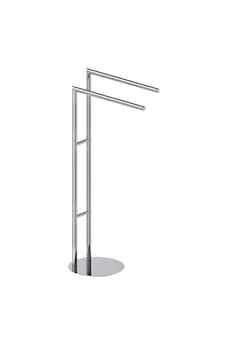 Ayaklı Havluluk, İkili, 39 X 80h X 25 Cm - Krom Ayaklı Havluluk, İkili, 39 X 80h X 25 Cm - Krom