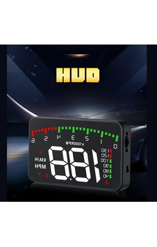 Tr 3.5 İnç Hud Head Up Display Obd2 Dijital Araç Hız Göstergesi Ön Cam Projektörü