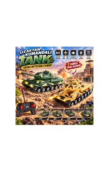 Uzaktan Kumandalı Tank Oyuncak Yeşil Kamuflaj 27 Mhz Yeşil - 921869981 Uzaktan Kumandalı Tank Oyuncak Yeşil Kamuflaj 27 Mhz Yeşil - 921869981